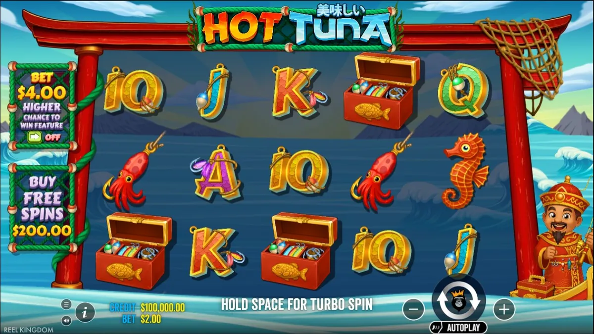 Hot Tuna স্লট গেমের ইন্টারফেস এবং থিম